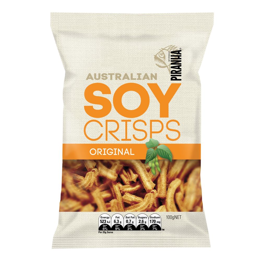 Piranha Soy Crisps Original 100g Wholesome Market