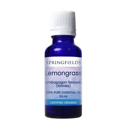 Lemongrass Essential Oil Certified Organic 20ml