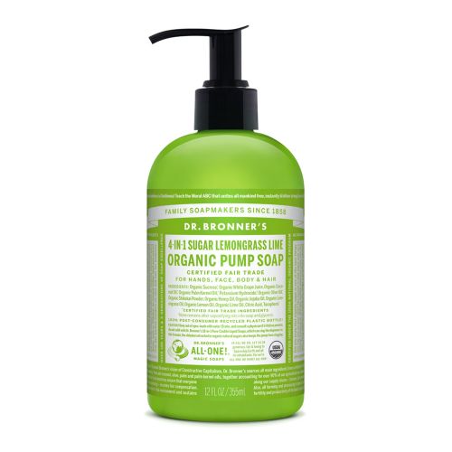 4 In 1 Sugar Lemongrass Lime Pump Soap - 355ml