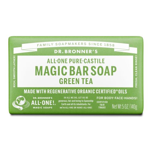 Green Tea ALL-ONE Pure-Castile Magic Bar Soap 140g