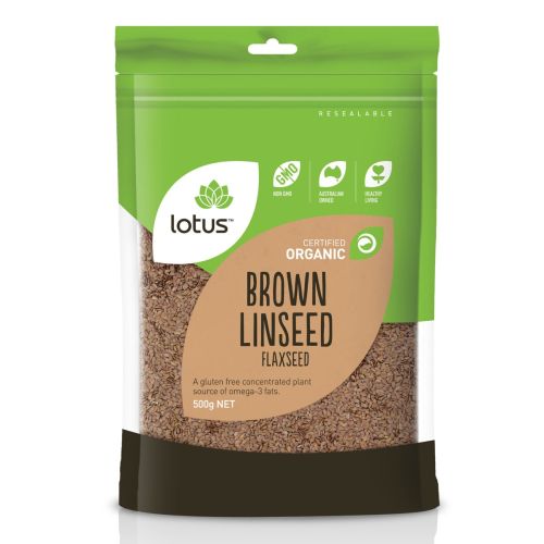 Organic Brown Linseed (Flaxseed) - 500g