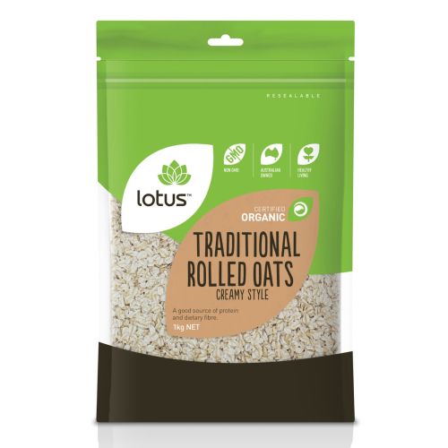 Organic Oats Rolled Creamy 1kg