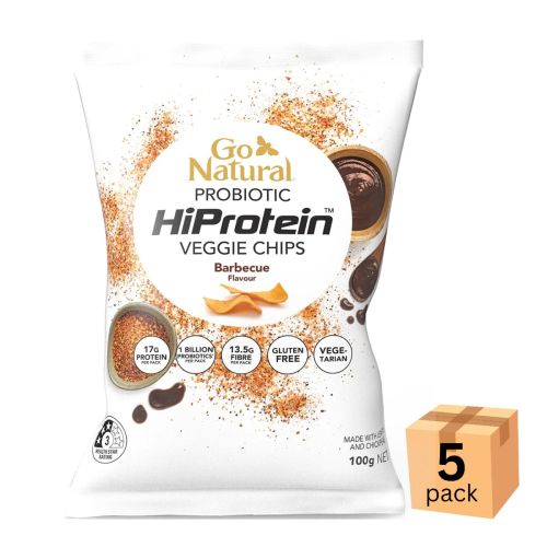HiProtein Veggie Chips Barbecue 100g 5 Pack