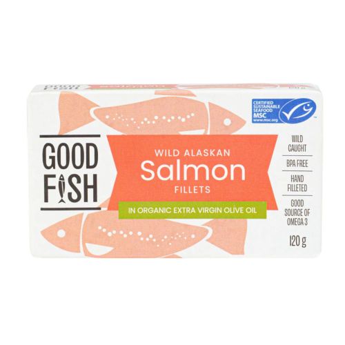 Salmon in Olive Oil Can 120g