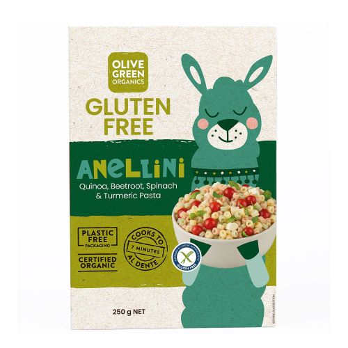 Baby Pasta Anellini Quinoa & Rice with Beetroot & Spinach 250g 