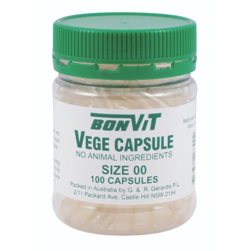 Empty Vege Caps OO Size - 100 Caps