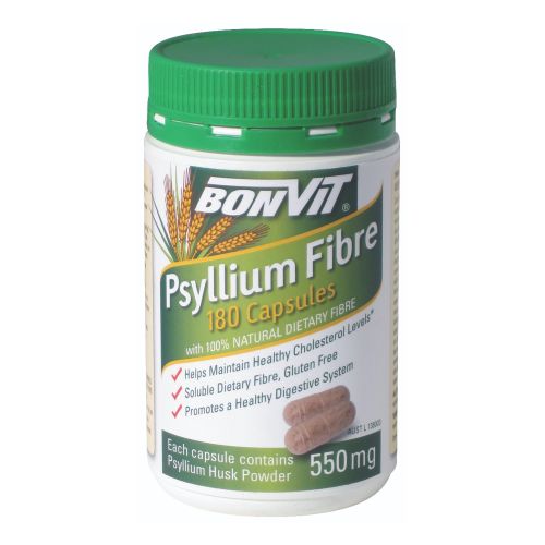 Psyllium Capsules 550mg - 180 Caps
