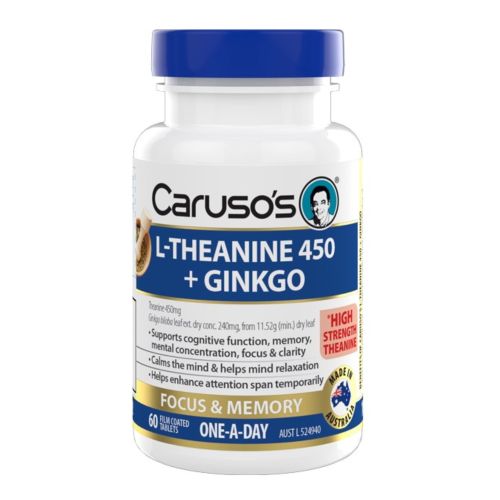 L-Theanine 450 Ginkgo 60 Capsules