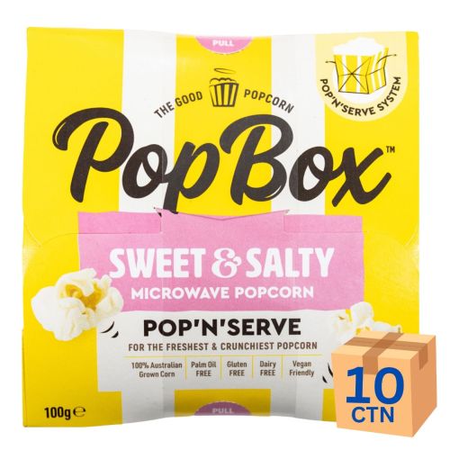 Popcorn Sweet & Salty 100g 10 Pack 