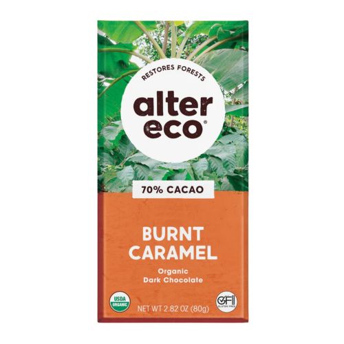 Chocolate Organic Dark Burnt Caramel 80g