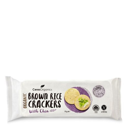 Brown Rice Crackers with Chia 115g