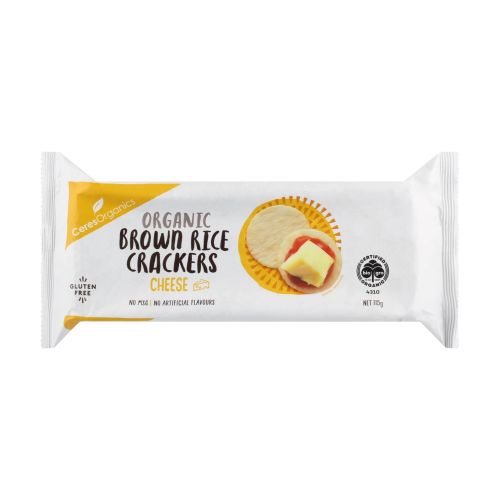 Brown Rice Crackers with Cheese 115g