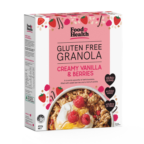 GF Granola Creamy Vanilla & Berries 400g