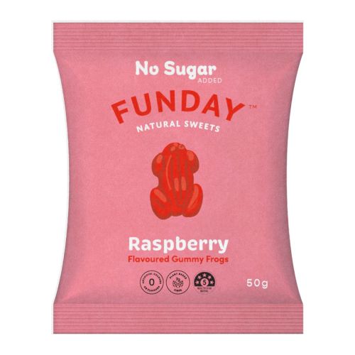 Gummy Frogs Raspberry 50g