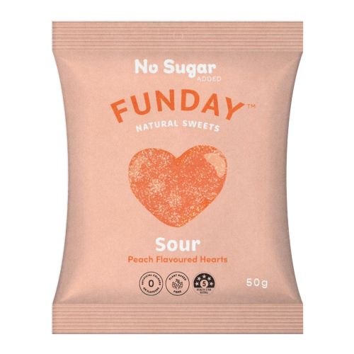 Peach Hearts Sour 50g