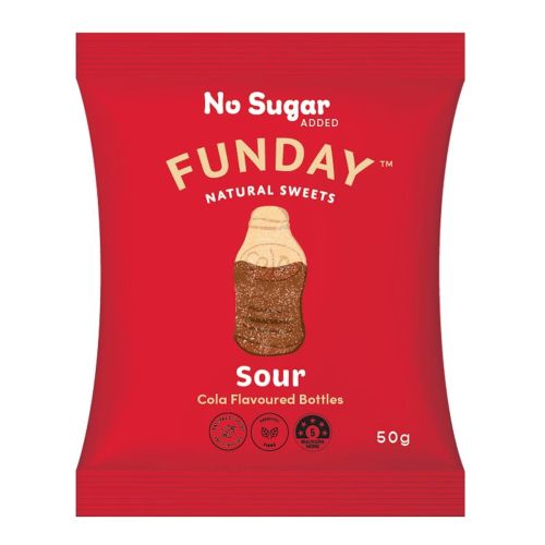 Sour Cola Gummy Bottles 50g 