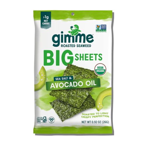 Roasted Seaweed Big Sheets Sea Salt&Avocado Oil 7 Sheets 26g