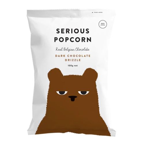 Popcorn Dark Choc Drizzle 100g
