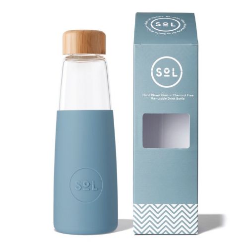 Reusable Water Bottle (Blue Stone) 410ml