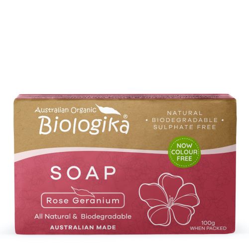 Organic Rose Geranium Soap - 100g