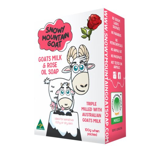Goats Milk & Rose Oil Soap - 100g