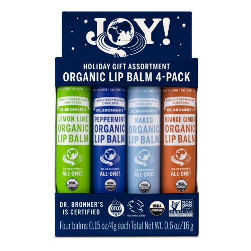 Organic Lip Balm 4 Pack Gift Set