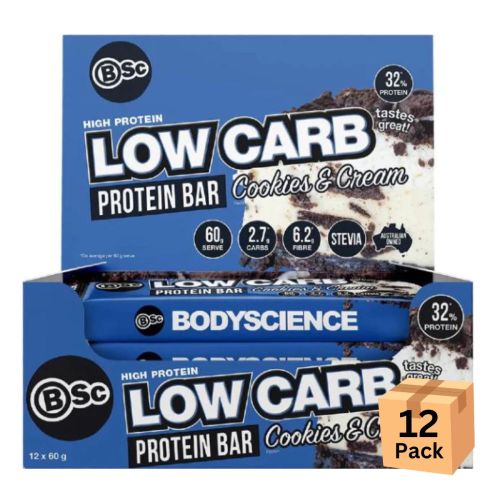 Protein Bar Cookies & Cream 60g 12 Pack