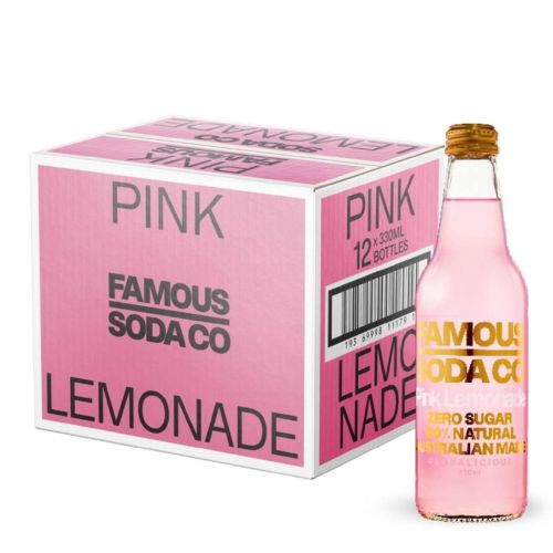 Bottle Pink Lemonade 330ml 12 Pack