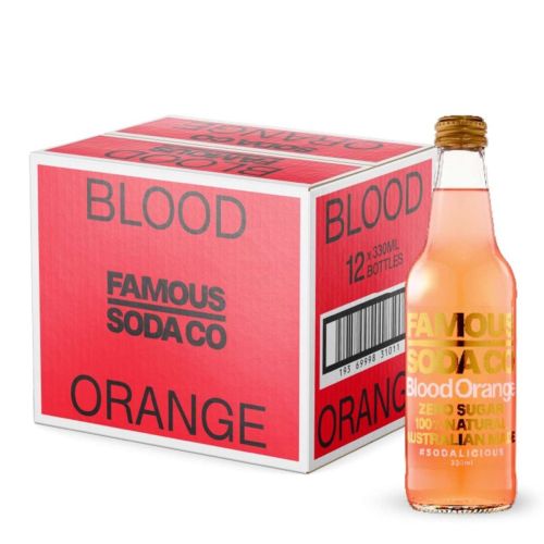 Bottle Blood Orange 330ml 12 Pack
