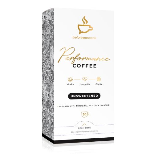 Unsweetened High Performance Coffee Blend 30 Sachets 