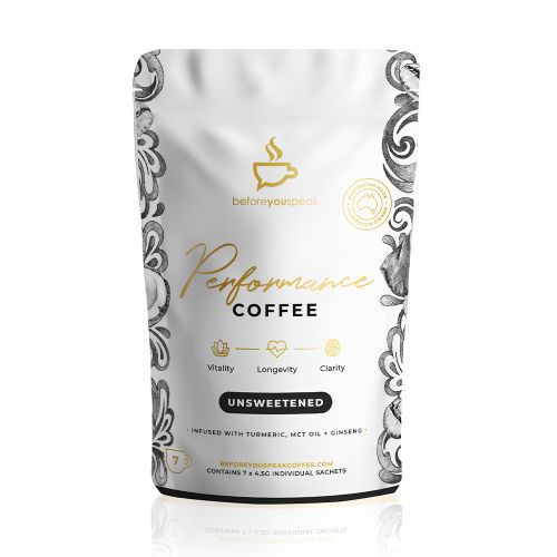 Unsweetened High Performance Coffee Blend 7 Sachets 