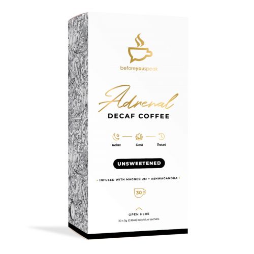 Adrenal Decaf Coffee Unsweetened 30 Sachets