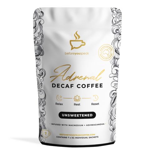 Adrenal Decaf Coffee Unsweetened 7 Sachets