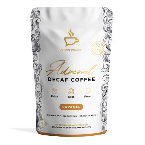 Adrenal Reset Decaf Coffee Caramel 7 Sachets