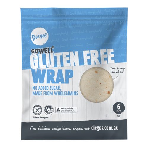 Gowell Gluten Free Wrap 6 Pack - 360g