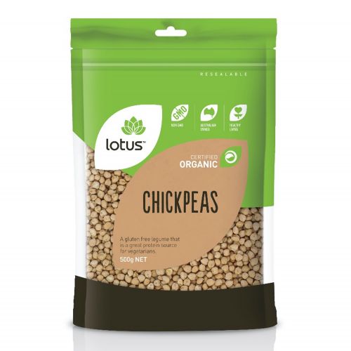 Organic White Chick Peas - 500g