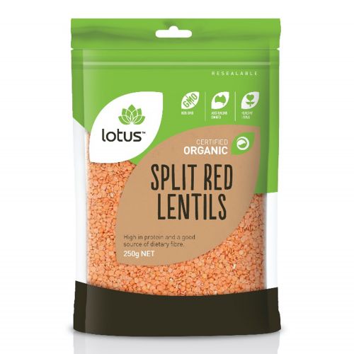 Organic Red Lentils - 250g