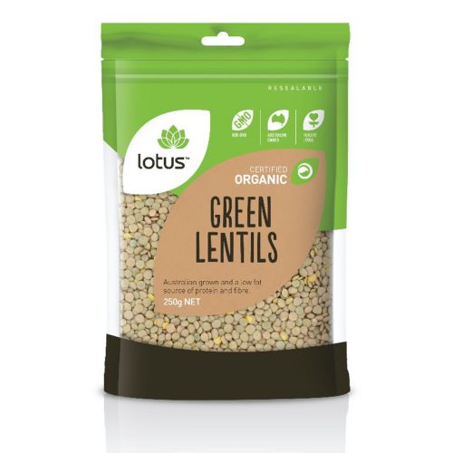 Organic Green Lentils - 250g