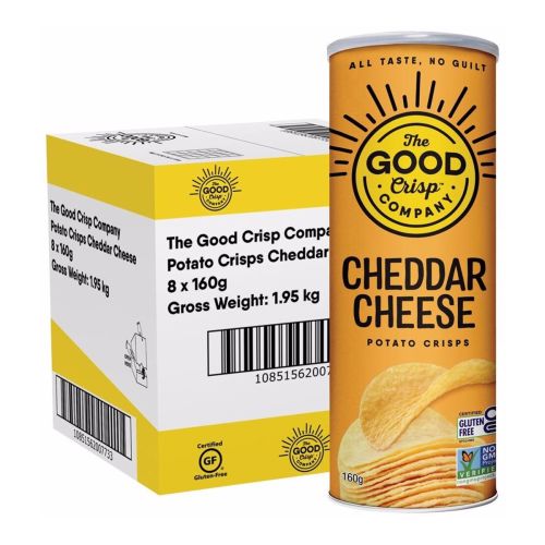Potato Crisps Cheddar Cheese 8x160g 