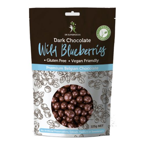 Dark Chocolate Coated Wild Blueberries - 125g