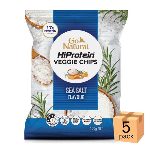 HiProtein Chips Sea Salt 100g 5 Pack