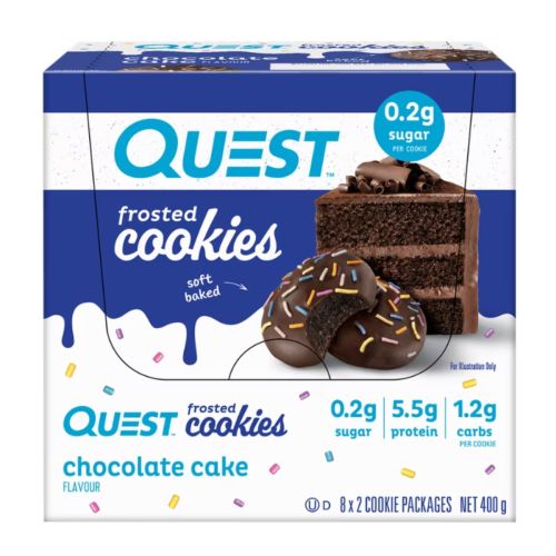 Frosted Cookies Choc Cake 50g 12 Pack