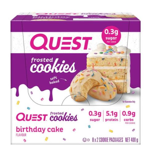 Frosted Cookies Birthday Cake 50g 12 Pack