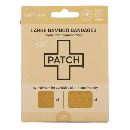 PATCH Bamboo Bandages Large Natural 10 Pack