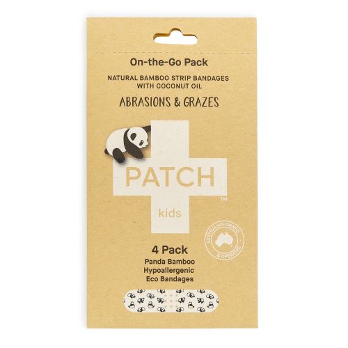 PATCH Bamboo Bandages On-The-Go Coconut Oil 4 Pack