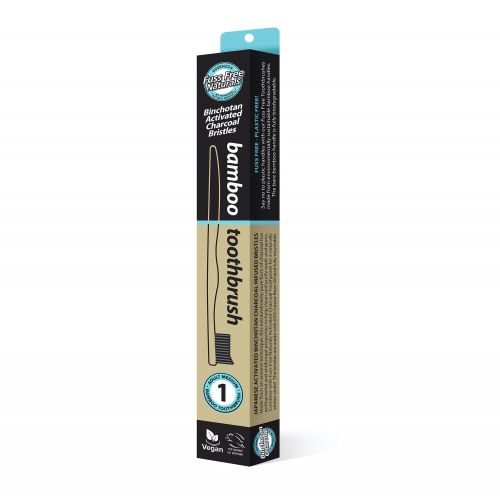 Activated Charcoal Toothbrush - 1 Pack Medium