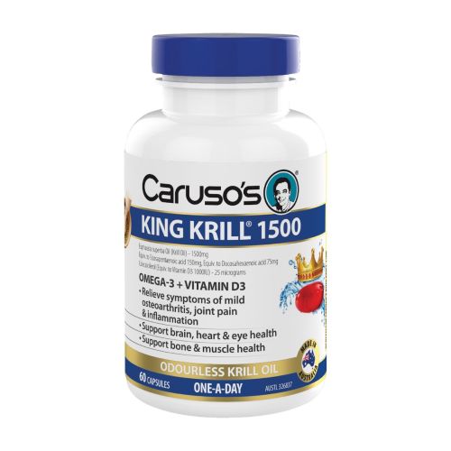 King Krill 1500mg + Vitamin D 60 Capsules