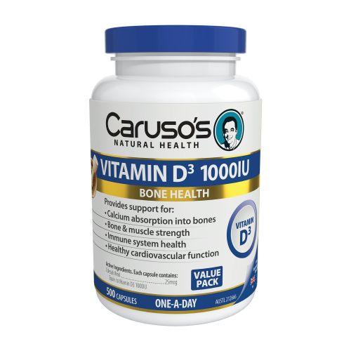 Vitamin D3 1000IU 500 Capsules