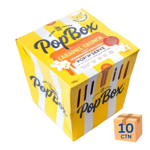Popcorn Caramel Crunch 100g 10 Pack