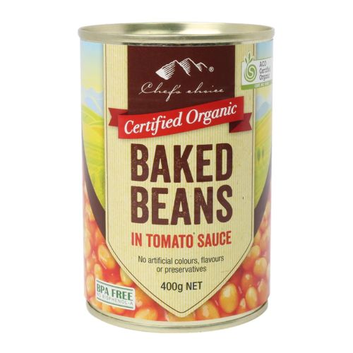 Certified Organic Baked Beans in Tomato Sauce 400g